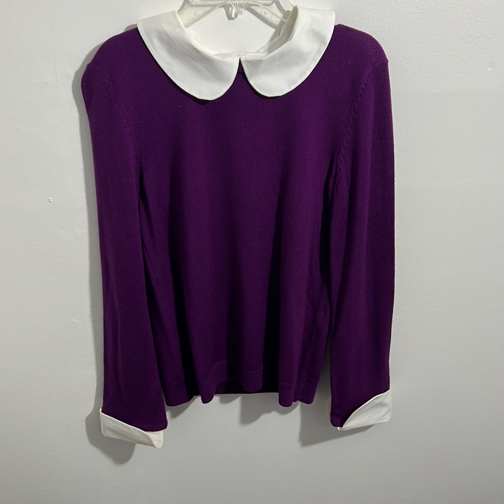 Purple with white sp Alice and olive multi purpose sweater
